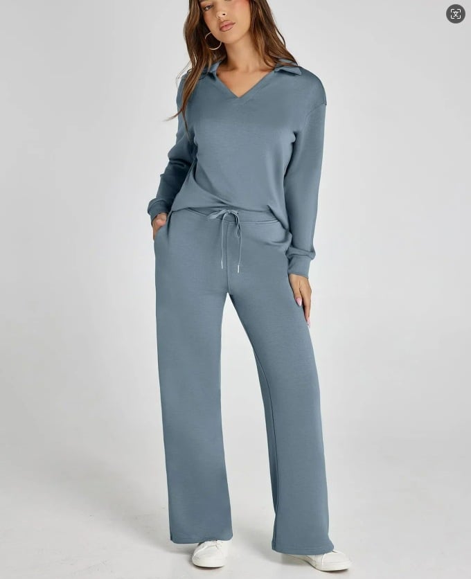 Women's 2 Piece Sets Outfits Casual Long Sleeve Sweatsuits Sets