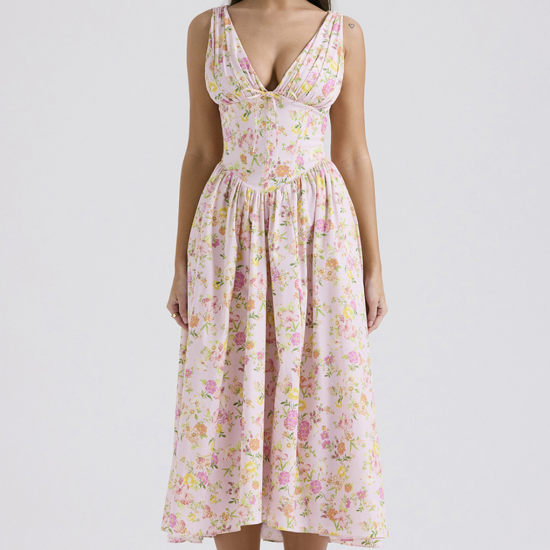 Emmelina Cotton Corset Sundress