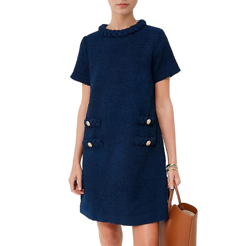 Croissant Tweed Jackie Dress