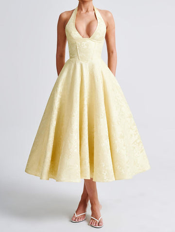 Goose Yellow Neck Dress