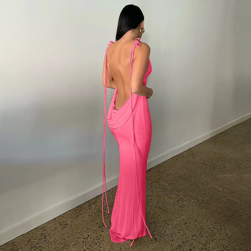 Serenity Backless Maxi Dress