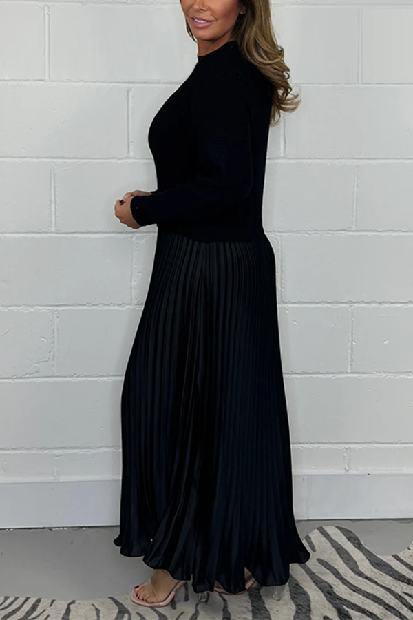 Long Sleeve Jumper & Pleated Bottom Dress