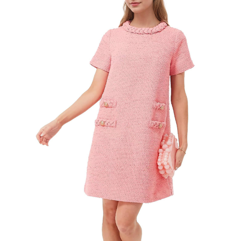 Croissant Tweed Jackie Dress