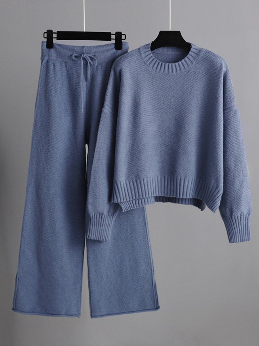 Women's Loose Sweater Two Piece Set