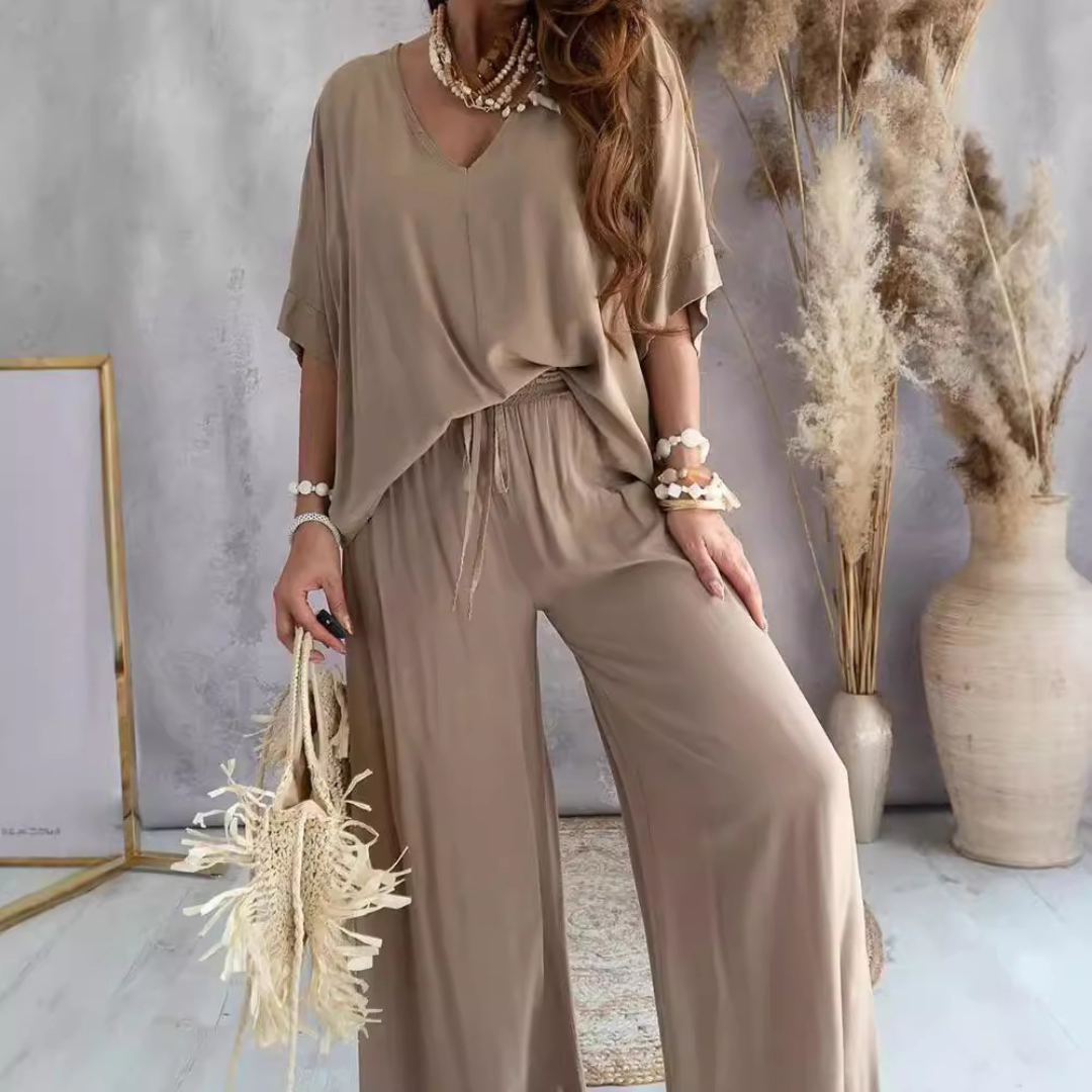 Women’s Casual Loose Solid Color Suit