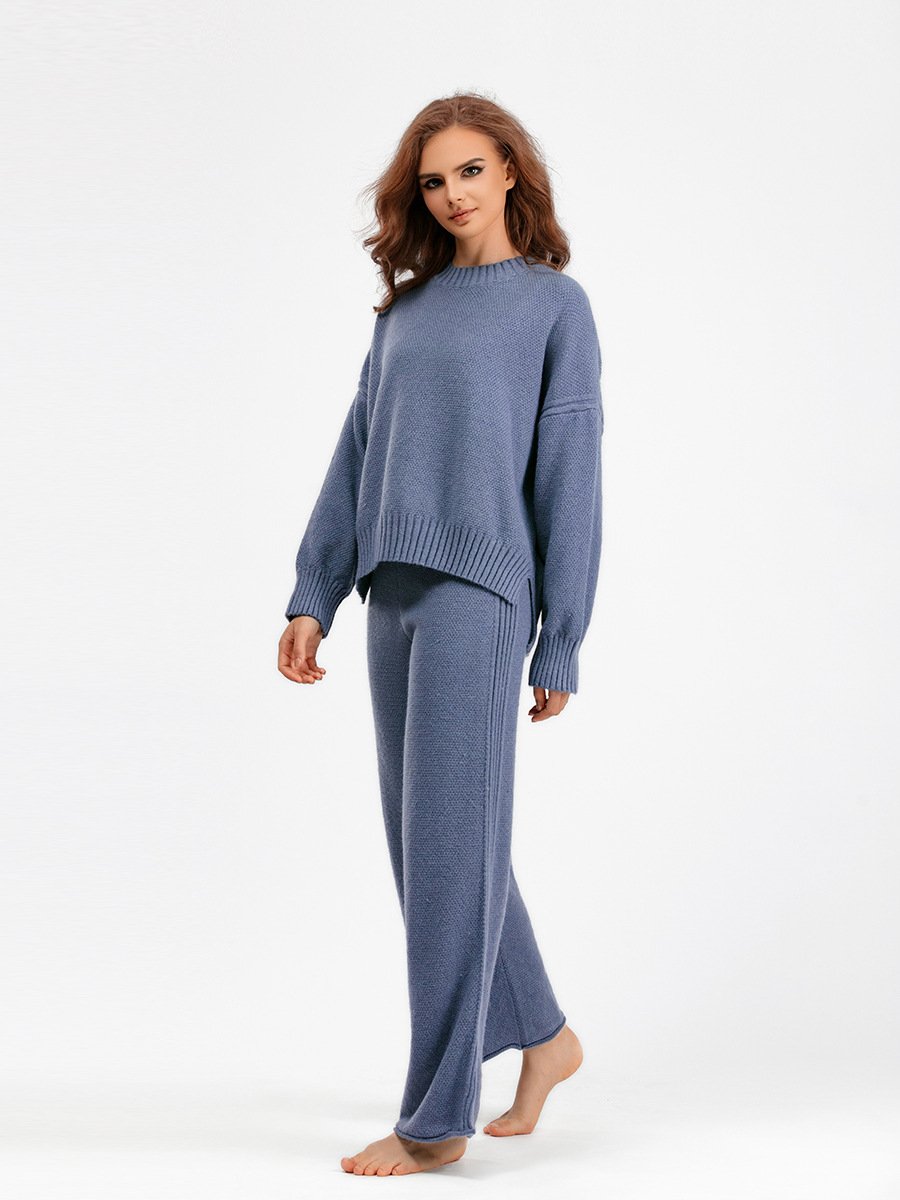 Women's Loose Sweater Two Piece Set