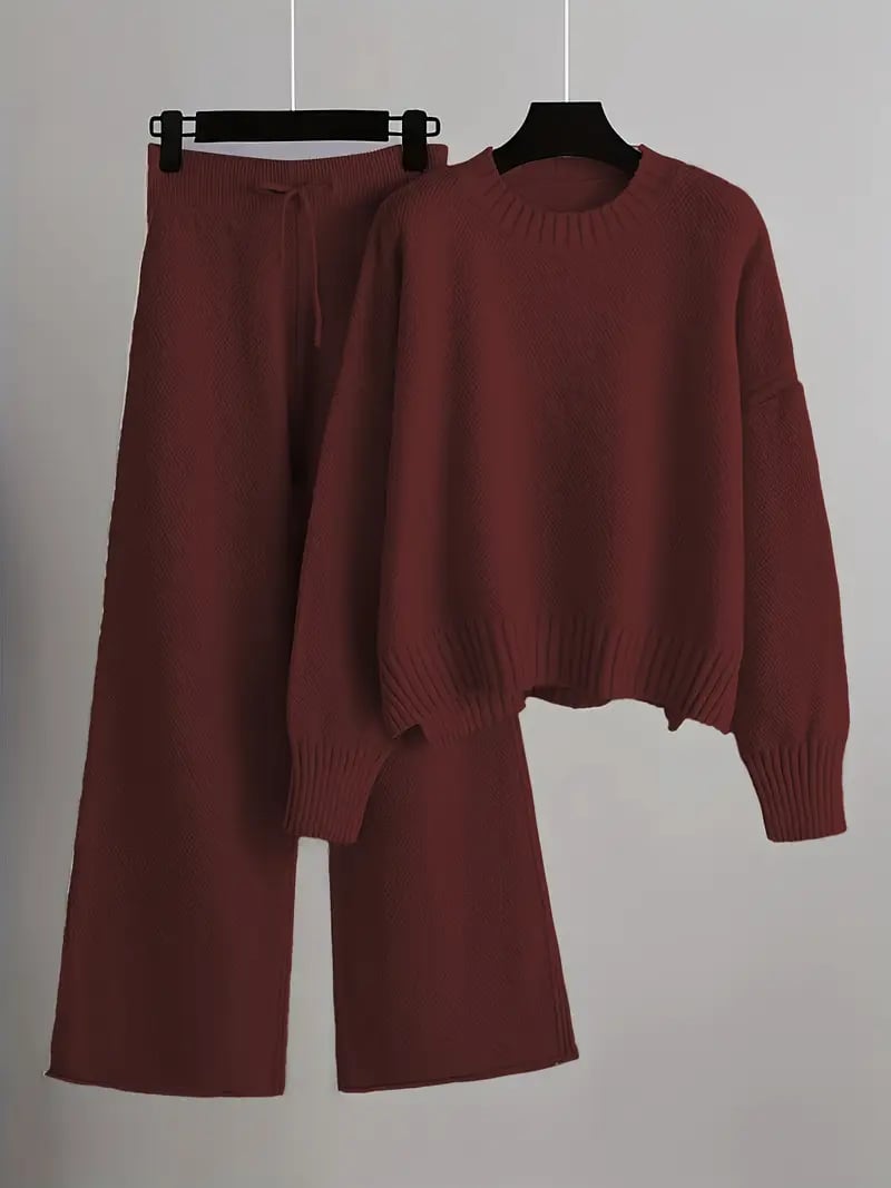 Women's Loose Sweater Two Piece Set