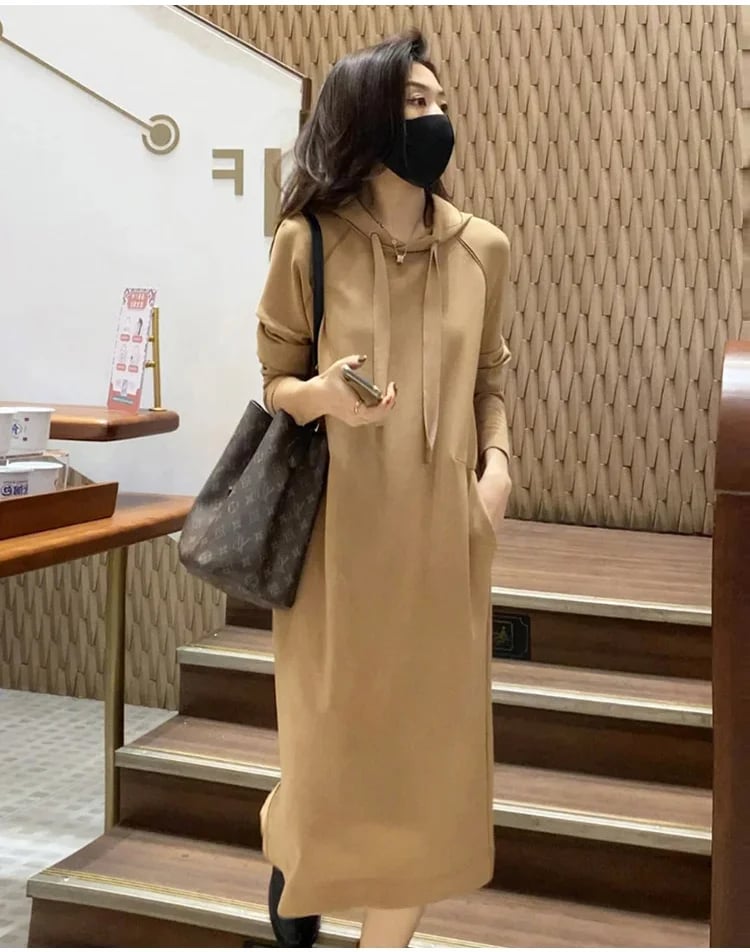 Hoodie Loose Slimming Dress