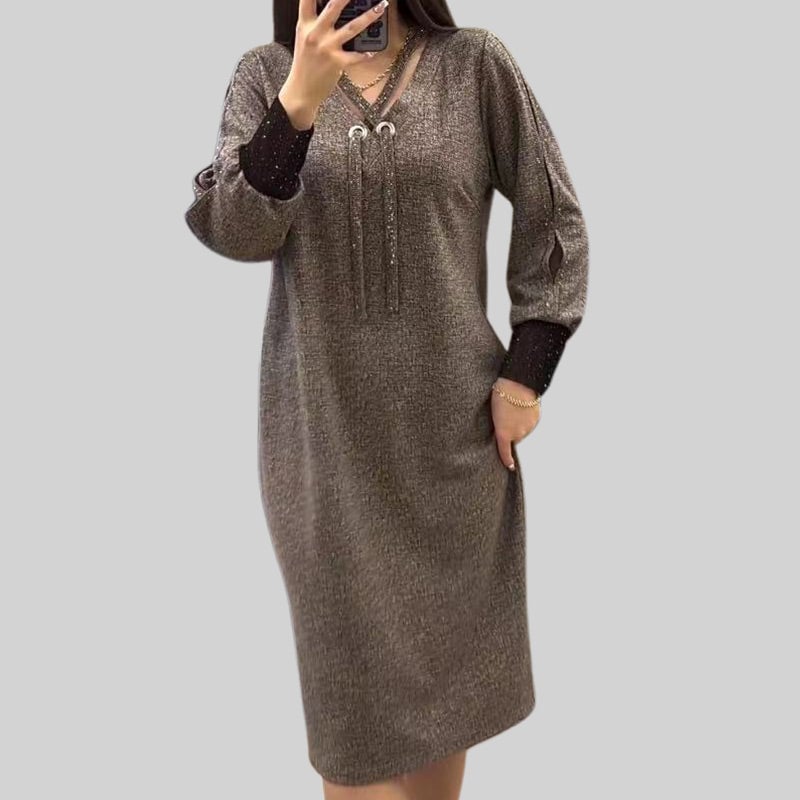 2024 Women's Long-Sleeved Dress