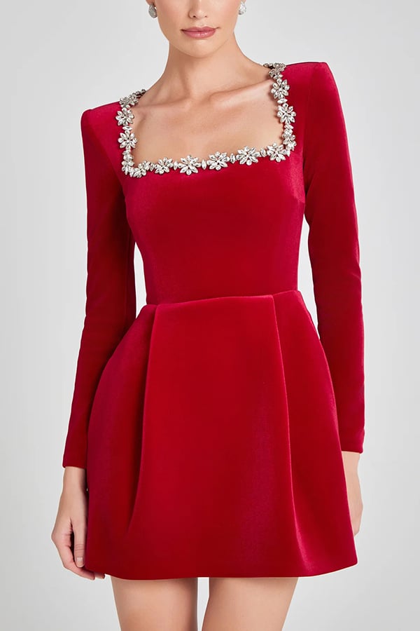 Velour And Diamonds Dress