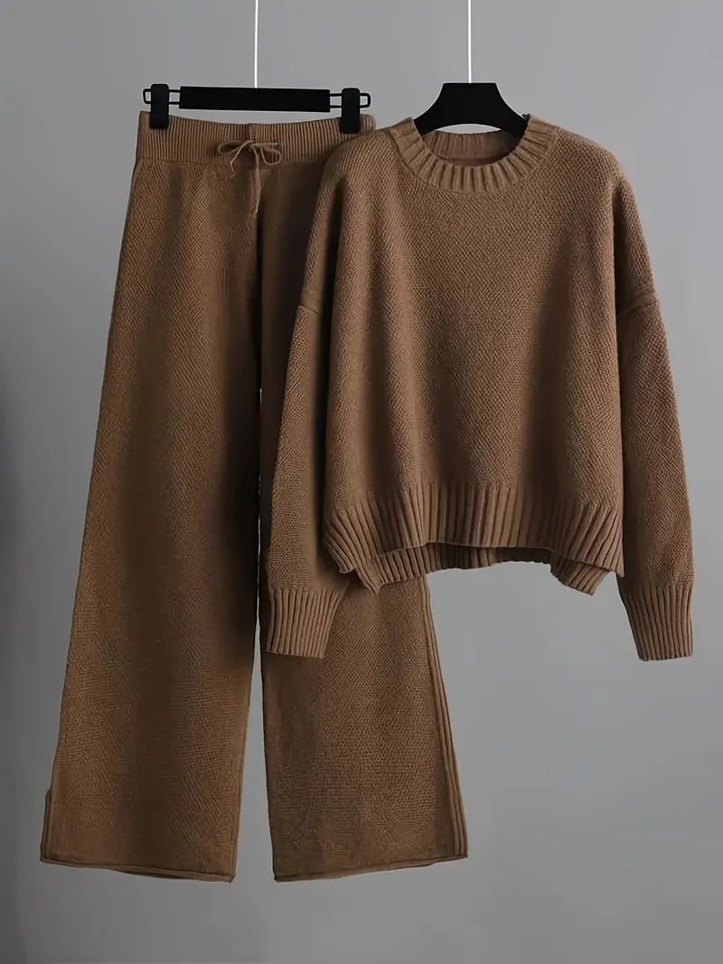 Women's Loose Sweater Two Piece Set