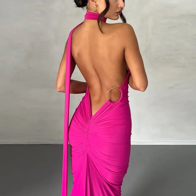 2025 Sexy Backless Slim Fit Bodycon Dress