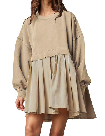 New Women's Oversized Sweatshirt Dress