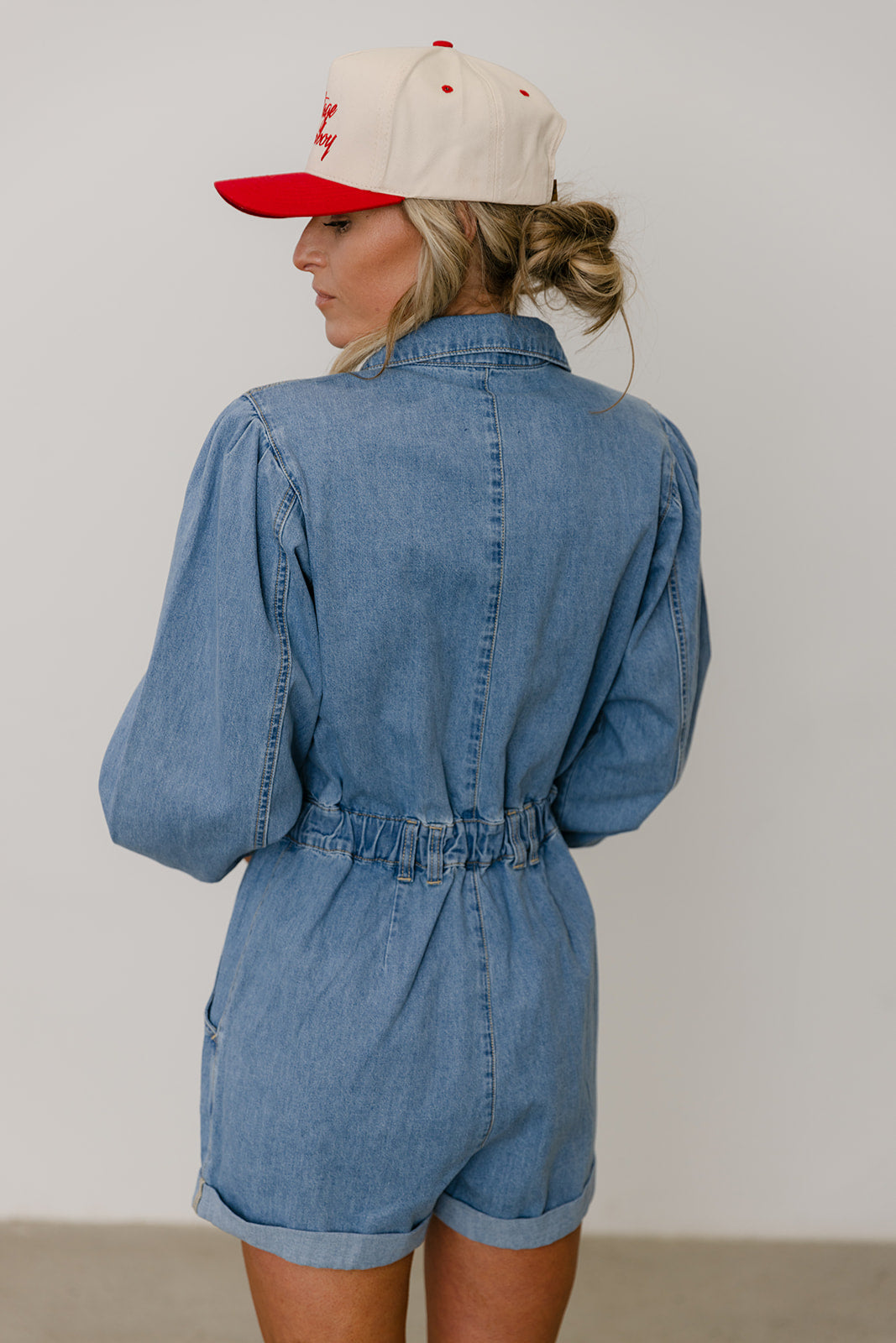 The Ramona Denim Romper