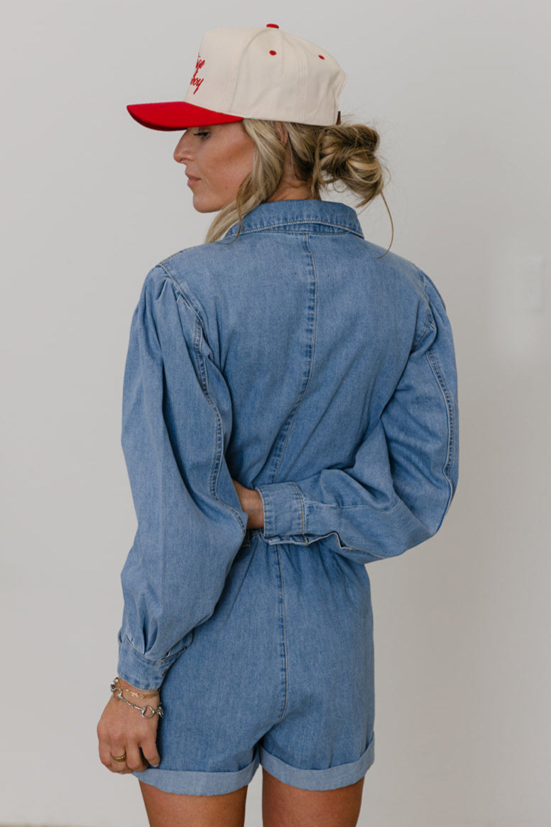 The Ramona Denim Romper