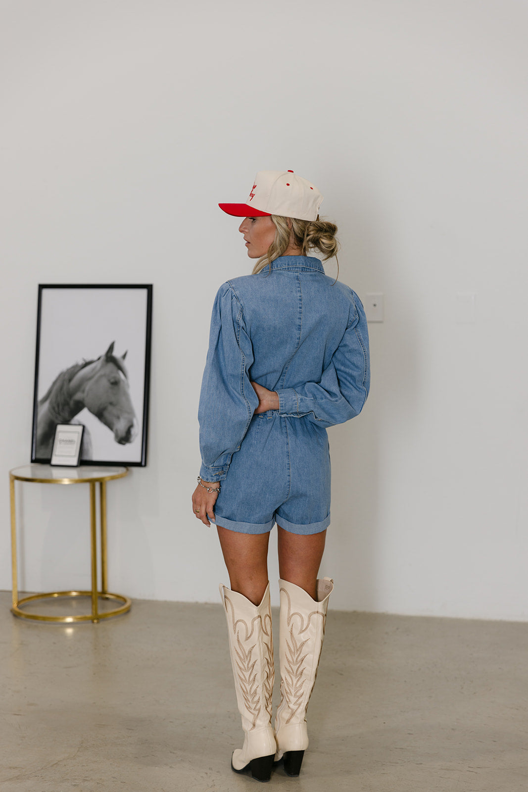 The Ramona Denim Romper