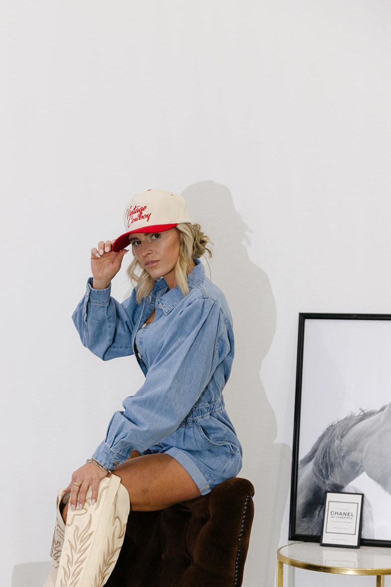 The Ramona Denim Romper