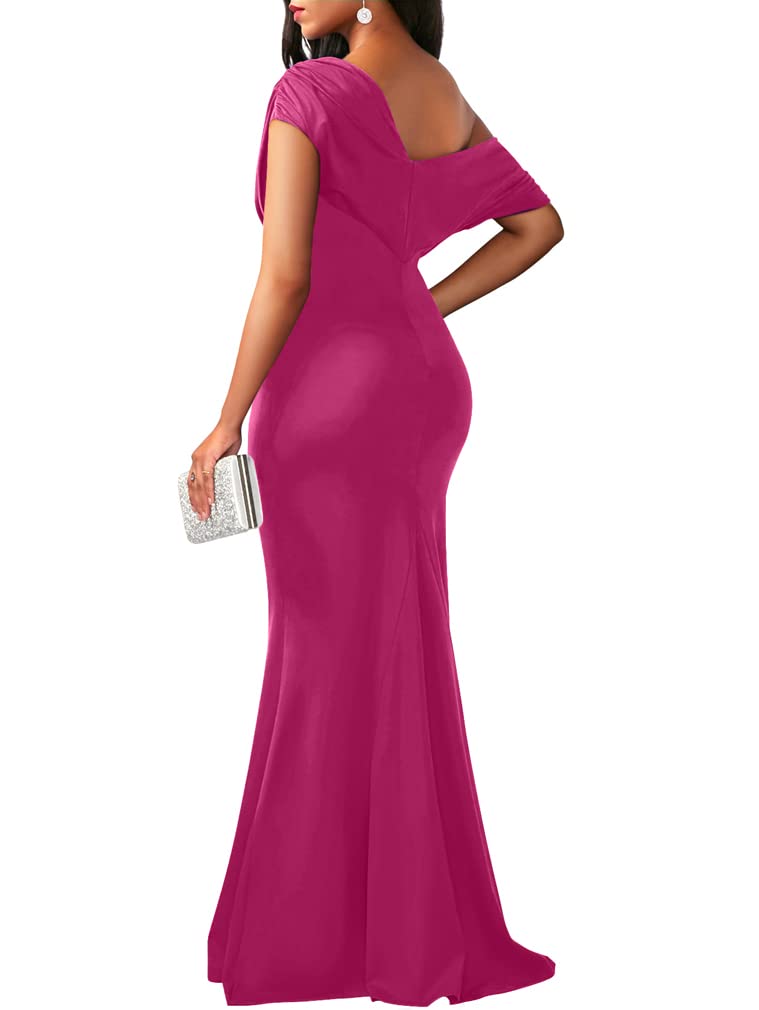 Off Shoulder Bodycon Long Formal Party Evening Dress