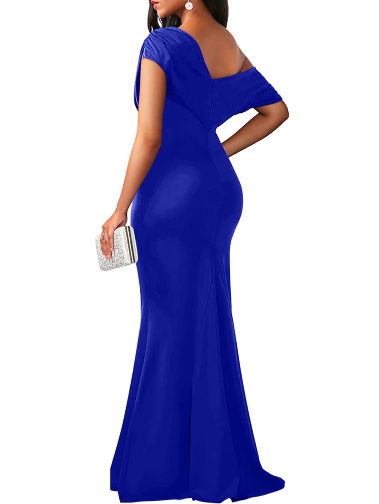 Off Shoulder Bodycon Long Formal Party Evening Dress