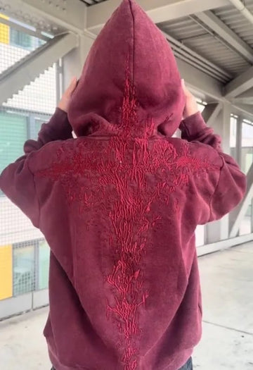 Couple's  Embroidered hoodie