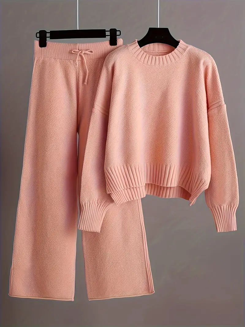 Women's Loose Sweater Two Piece Set