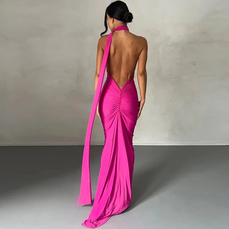 2025 Sexy Backless Slim Fit Bodycon Dress