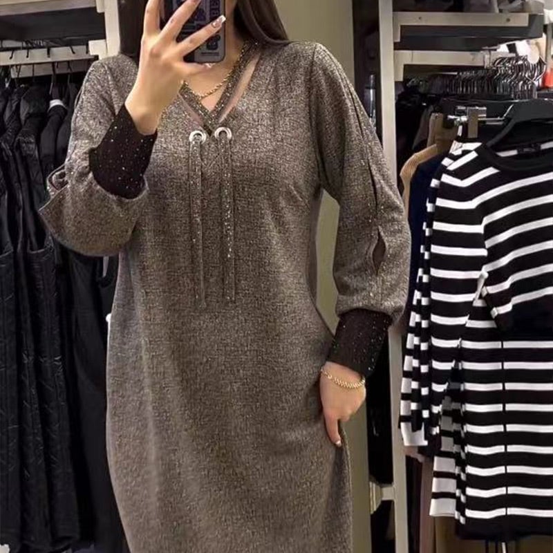 2024 Women's Long-Sleeved Dress