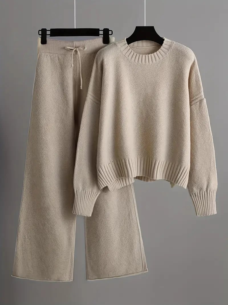 Women's Loose Sweater Two Piece Set