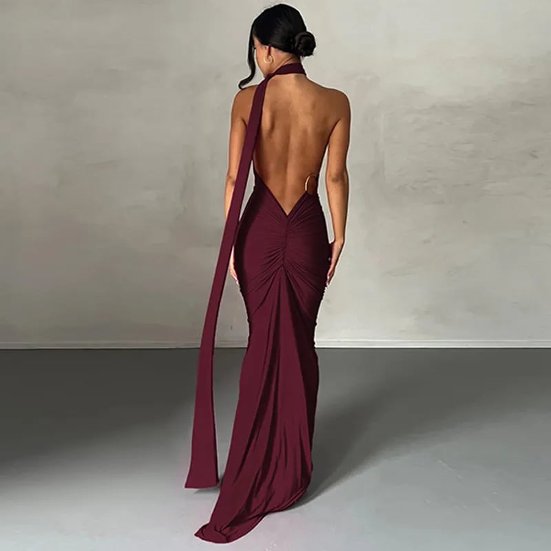 2025 Sexy Backless Slim Fit Bodycon Dress