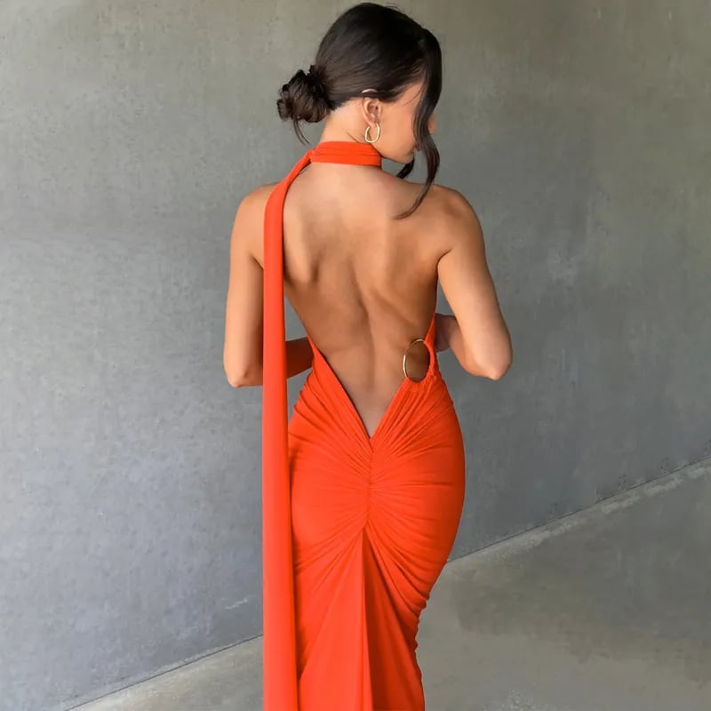 2025 Sexy Backless Slim Fit Bodycon Dress