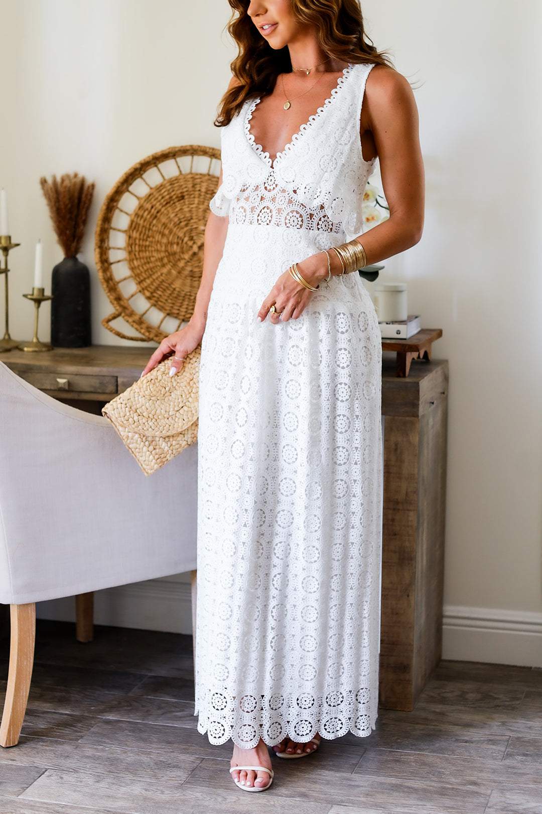 Melinda Lace Maxi Dress