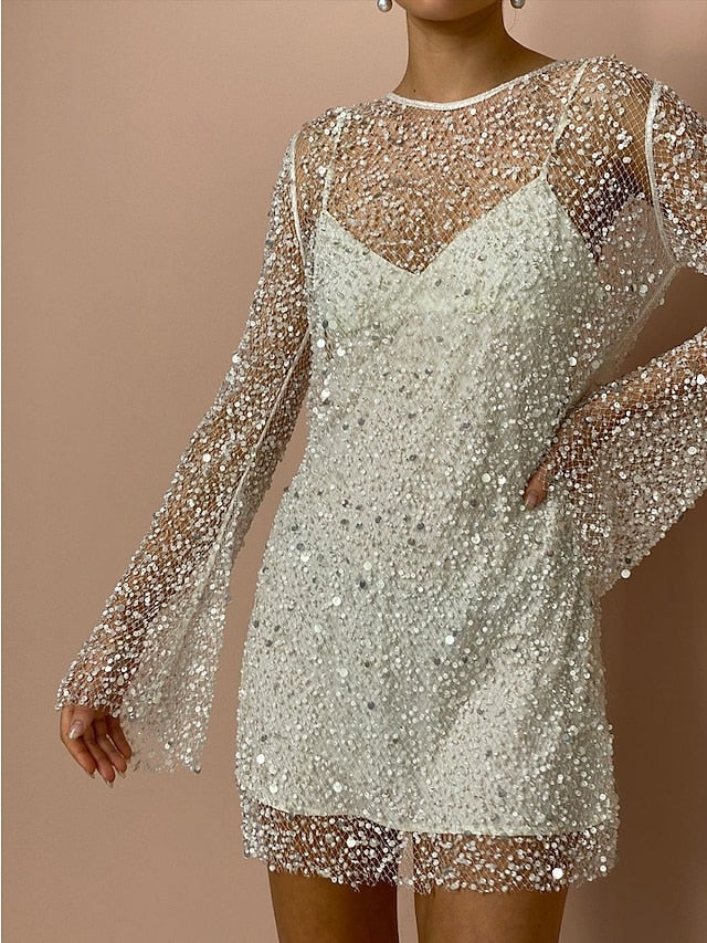 Women's Two Piece Sexy Sequin Dress