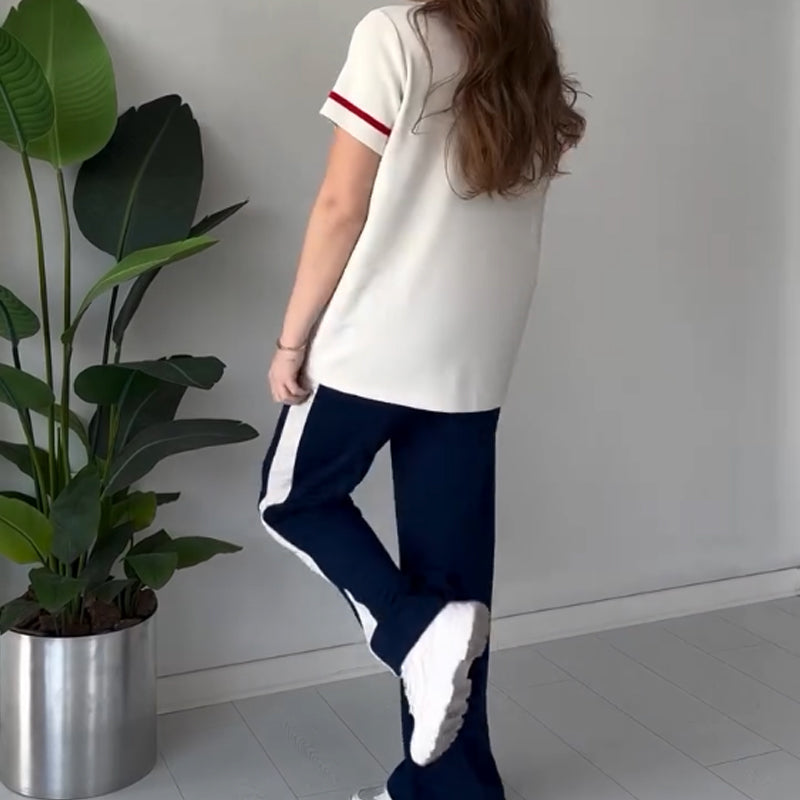 Women's Oversized T-Shirt & Casual Pants Set