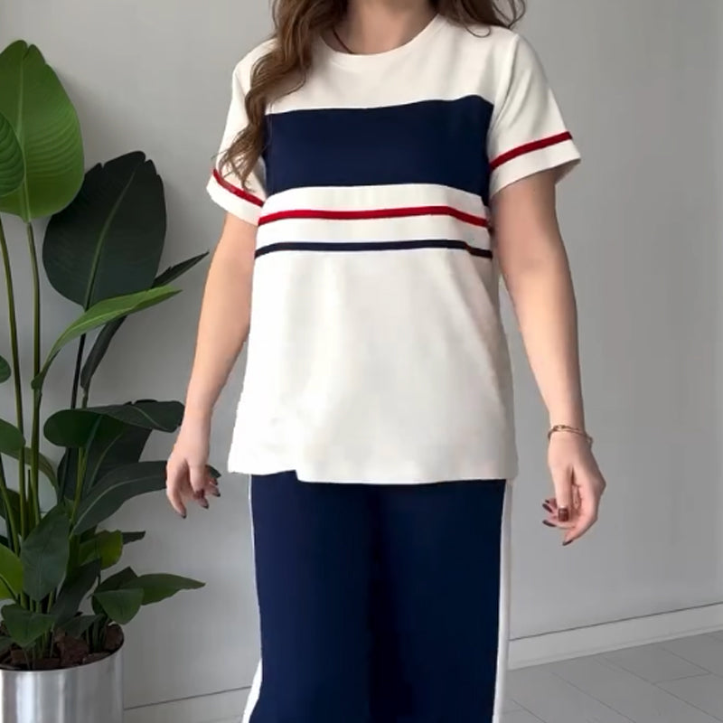 Women's Oversized T-Shirt & Casual Pants Set