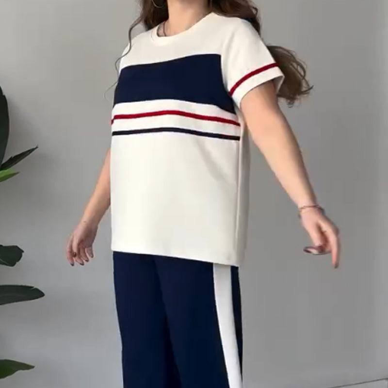 Women's Oversized T-Shirt & Casual Pants Set