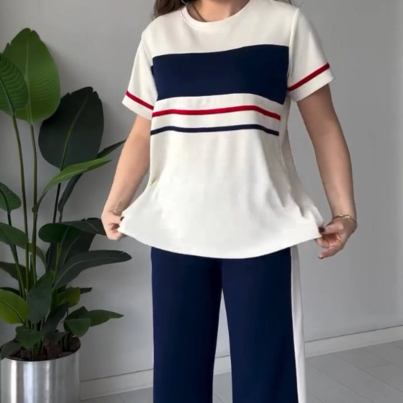 Women's Oversized T-Shirt & Casual Pants Set