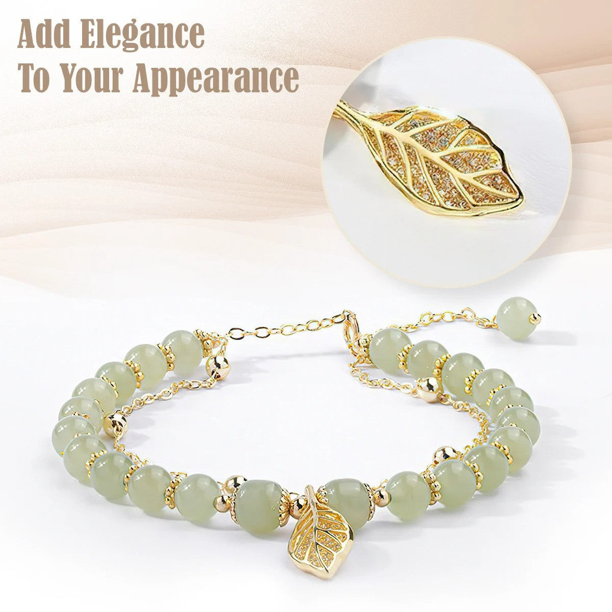 Jade Golden Leaf Bracelet - Best Gifts For Women