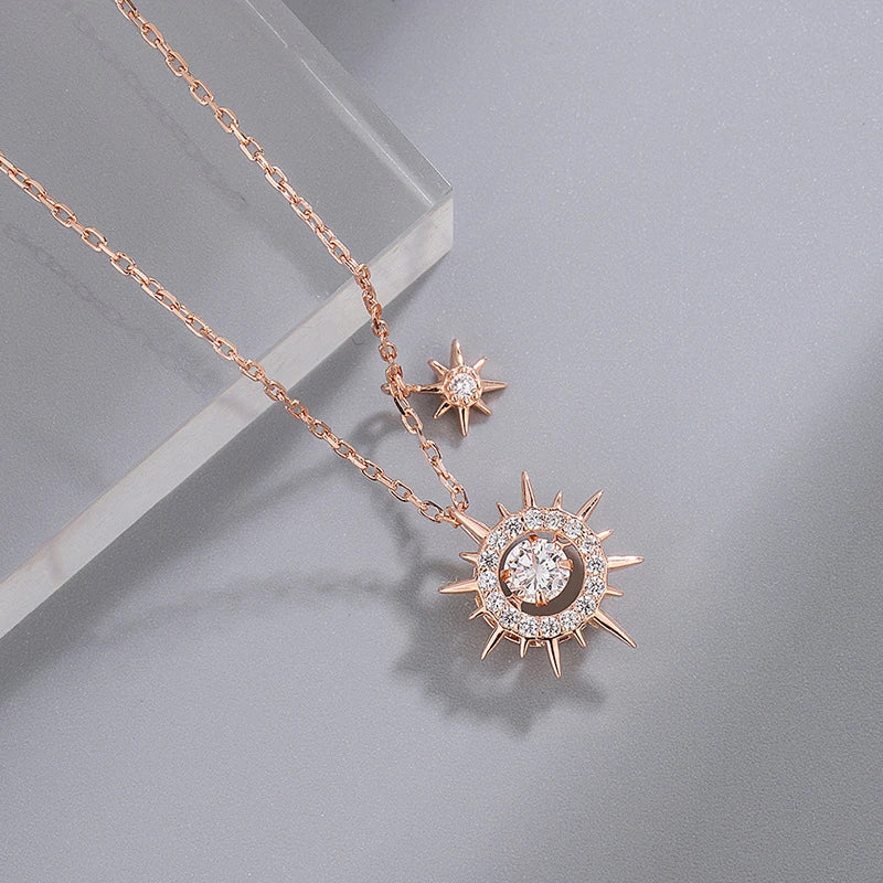 Sterling Silver Sun Will Rise Necklace, Pendant Jewelry Necklace Delicate gift