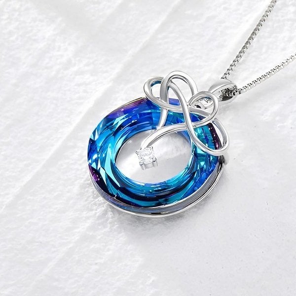 For Daughter -I Love You until Infinity Runs Out Infinity Necklace
