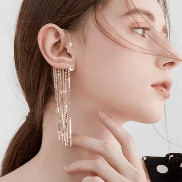 Sparkling Diamond Hanging Earings