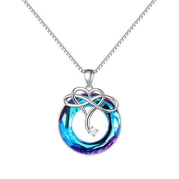 For Daughter -I Love You until Infinity Runs Out Infinity Necklace