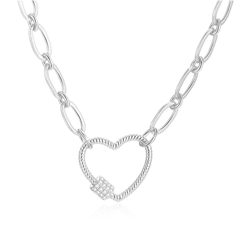 Kpop Heart Pendant Choker Necklace