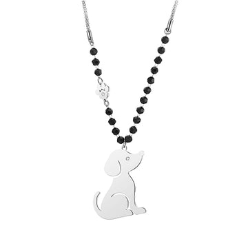 Dog Necklace for Women Stainless Steel Chain