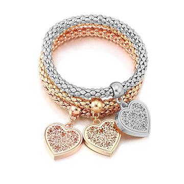 Heart Bracelets Women Link Chain