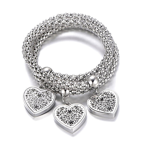 Heart Bracelets Women Link Chain