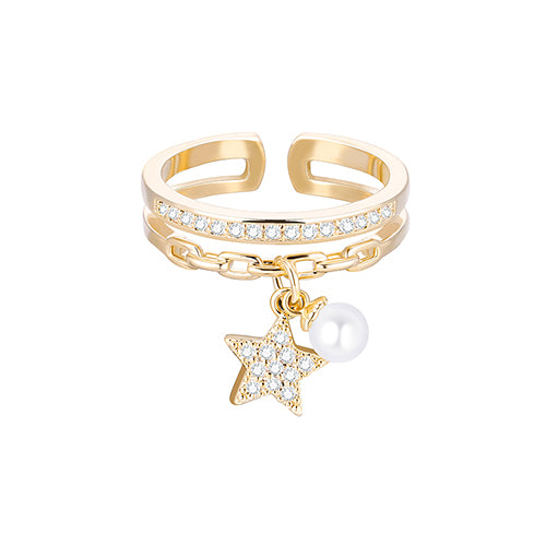 Gold Silver Color Ring for Women