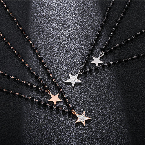 Stainless Steel Star Pendent Necklaces
