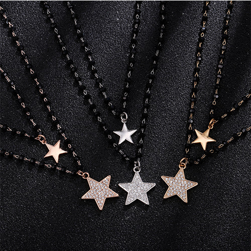 Bohemia Style Double Stars Pendant Necklaces
