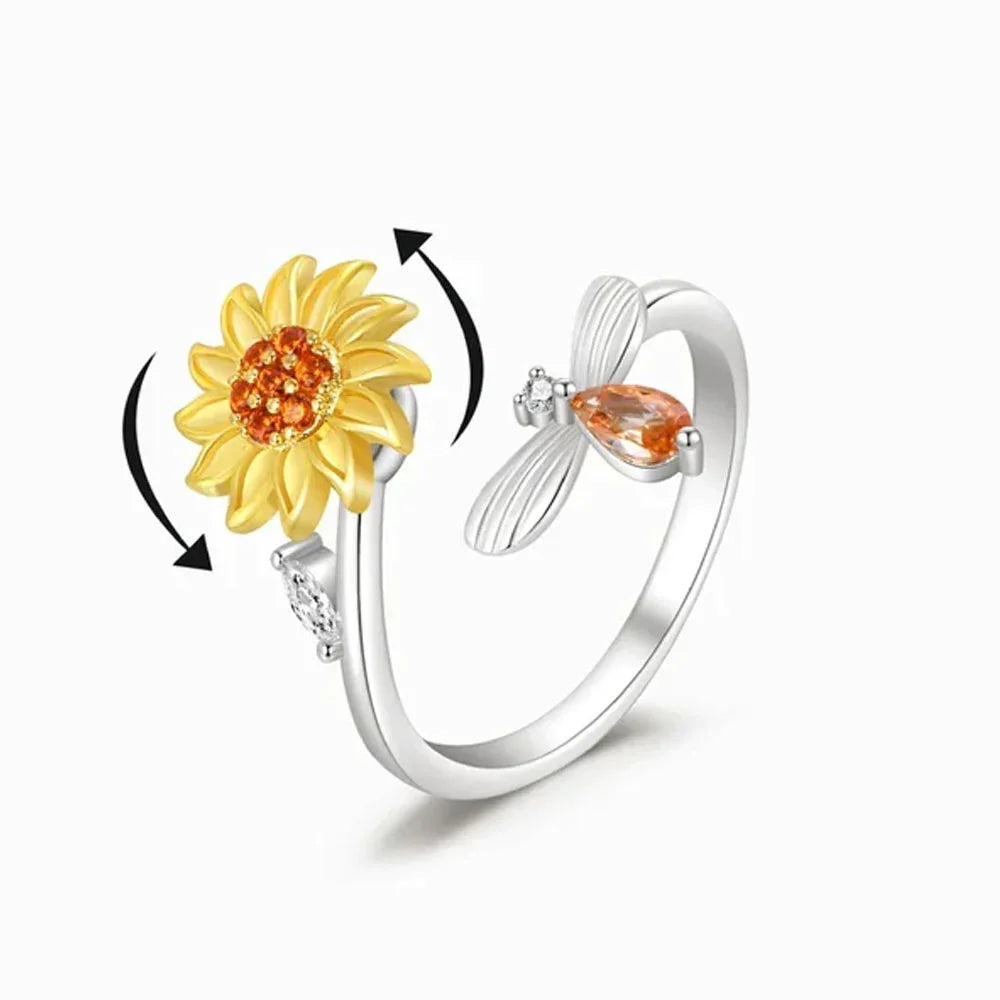 Sunflower Fidget Ring